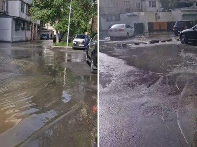 Yasamalda içməli su xəttində QƏZA