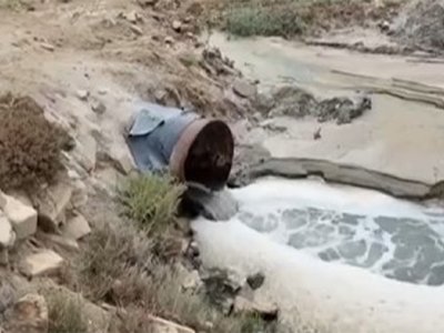 Duz gölünə kanalizasiya suyu axıdılır - VİDEO