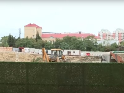 Göl qurudulur yerində bina inşa olunur - VİDEO