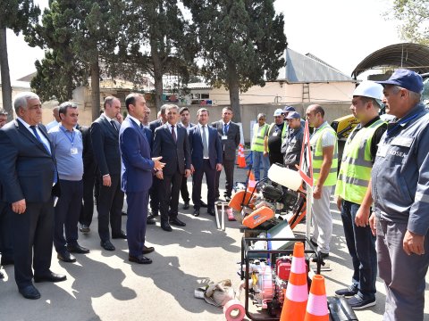 Gəncə şəhərinin su təchizatına baxış keçirildi - FOTO