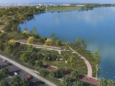 Böyükşor gölündə suyun səviyyəsi azalır