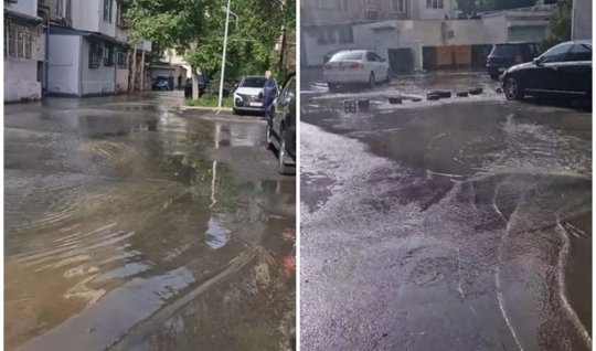 Yasamalda içməli su xəttində QƏZA