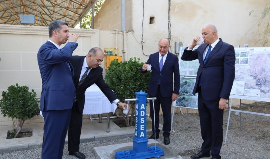 Daha bir kənd içməli su ilə təmin olundu - FOTOLAR