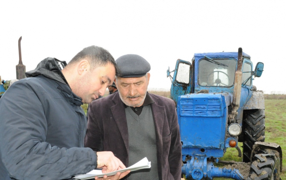 Neftçalada əkin sahələrində subasma halları ilə bağlı dəyən zərər qiymətləndirilir