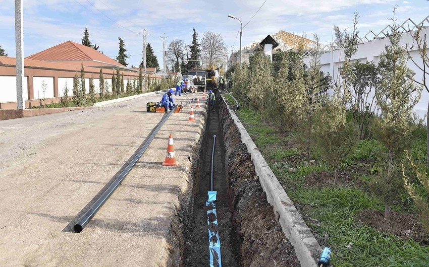 Naxçıvanda əhalinin içməli su təminatını yaxşılaşdırılır